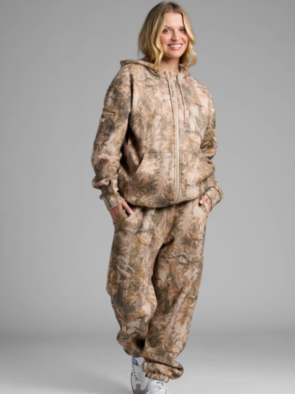 COMFRT Airplane Mode Zip Hoodie Adult 2XL XXL High Sierra Camo AOP Lounge NEW - Picture 2 of 13